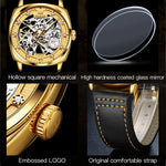 Orologio meccanico cavo impermeabile luminoso da uomo OLEVS 6651