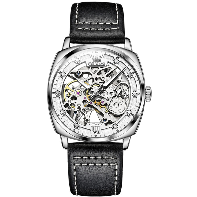 Orologio meccanico cavo impermeabile luminoso da uomo OLEVS 6651