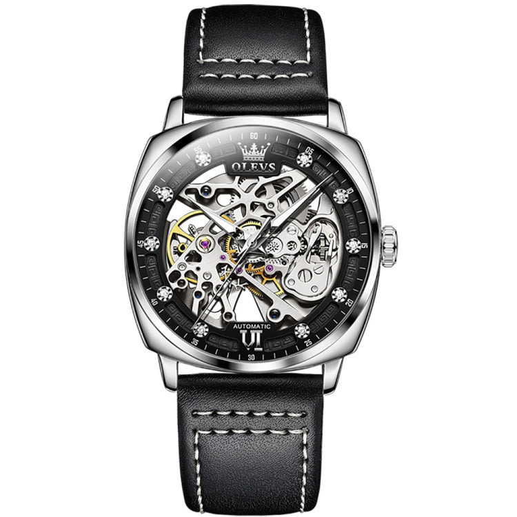 Orologio meccanico cavo impermeabile luminoso da uomo OLEVS 6651