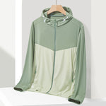 UPF40+ Cappotto sportivo per abbigliamento sportivo per protezione solare in seta di ghiaccio ad alta elasticità per uomo e donna, M, L, XL, XXL