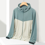 UPF40+ Cappotto sportivo per abbigliamento sportivo per protezione solare in seta di ghiaccio ad alta elasticità per uomo e donna, M, L, XL, XXL