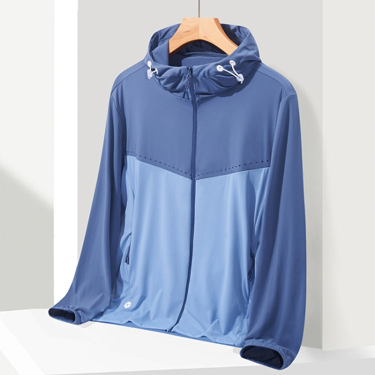UPF40+ Cappotto sportivo per abbigliamento sportivo per protezione solare in seta di ghiaccio ad alta elasticità per uomo e donna, M, L, XL, XXL