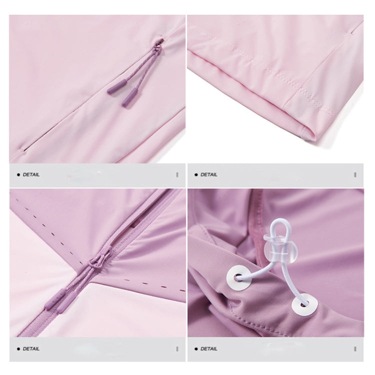 UPF40+ Cappotto sportivo per abbigliamento sportivo per protezione solare in seta di ghiaccio ad alta elasticità per uomo e donna, M, L, XL, XXL