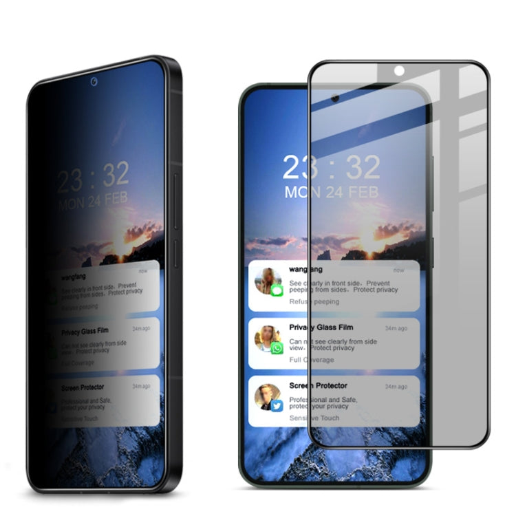 Pellicola vetro temperato anti-spia per Samsung Galaxy A35 5G e A