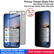 Pellicola vetro temperato anti-spia per Samsung Galaxy A35 5G e A