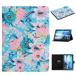 Custodia portafoglio in pelle con slot carte per tablet