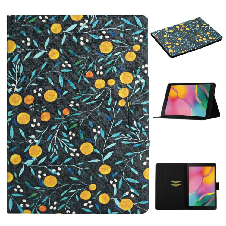 Custodia flip con motivo floreale per Samsung Galaxy Tab