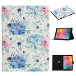 Custodia flip con motivo floreale per Samsung Galaxy Tab