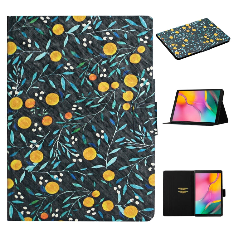 Custodia flip con motivo floreale per Samsung Galaxy Tab