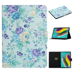 Custodia flip con motivo floreale per Samsung Galaxy Tab