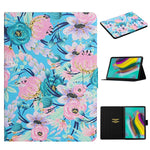 Custodia flip con motivo floreale per Samsung Galaxy Tab