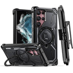 Custodia TPU con clip posteriore per Samsung Galaxy S22