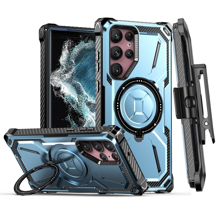 Custodia TPU con clip posteriore per Samsung Galaxy S22