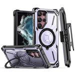Custodia TPU con clip posteriore per Samsung Galaxy S22