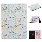 Custodia in pelle flip per iPad con slot per schede