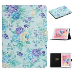Custodia in pelle flip per iPad con slot per schede