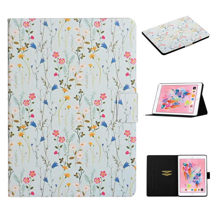Custodia in pelle flip per iPad con slot per schede