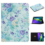Custodia in pelle flip per iPad con slot per schede