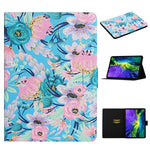 Custodia in pelle flip per iPad con slot per schede
