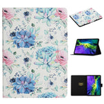 Custodia in pelle flip per iPad con slot per schede
