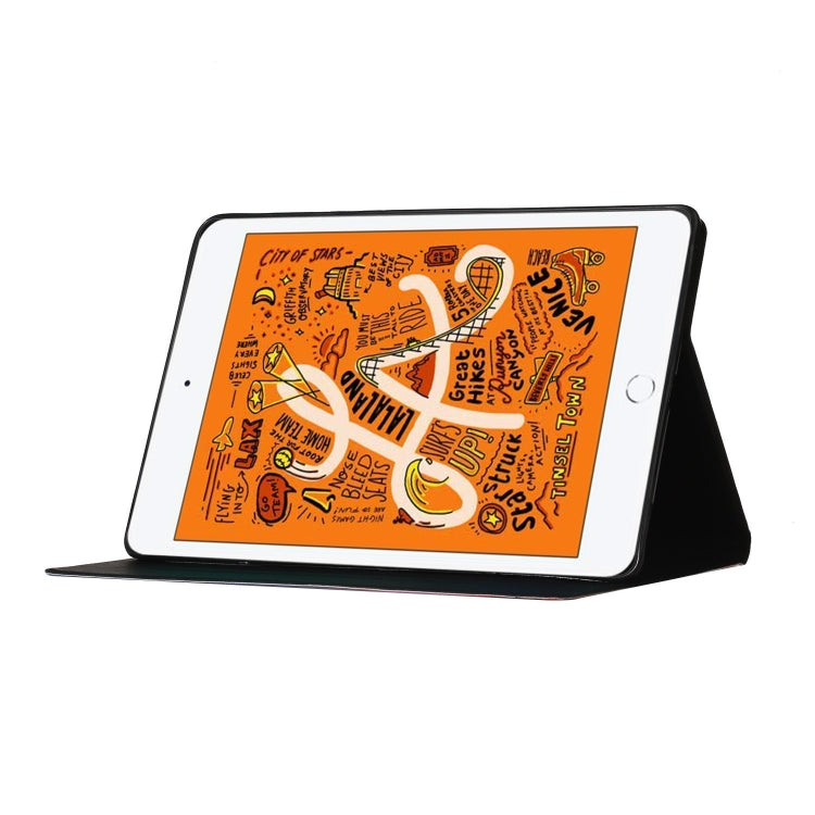 Custodia in pelle flip orizzontale per iPad Mini con slot carte