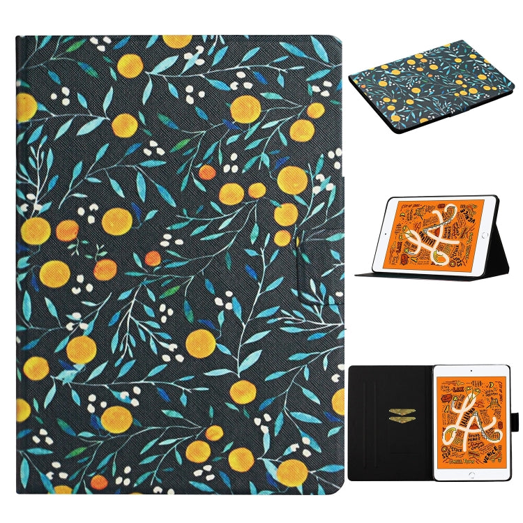 Custodia in pelle flip orizzontale per iPad Mini con slot carte
