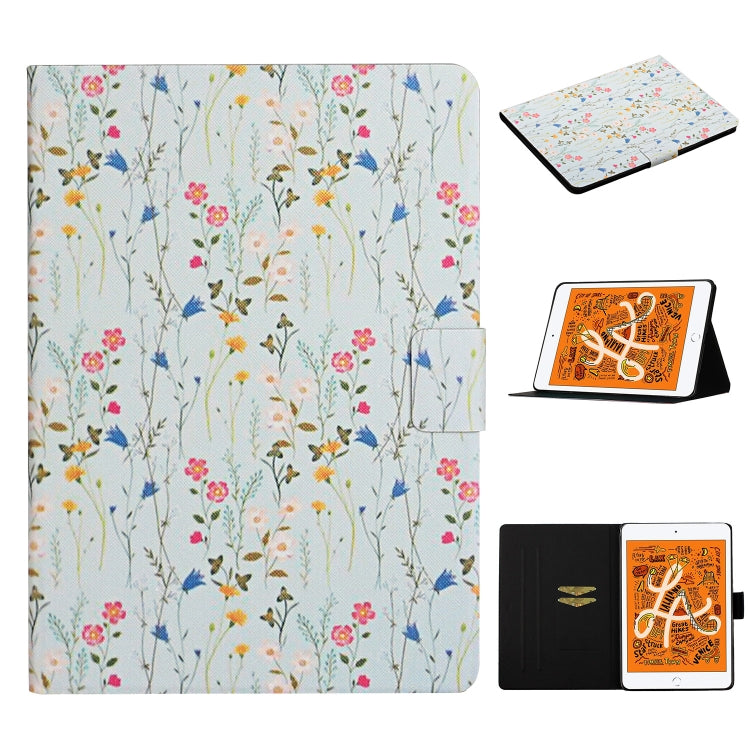 Custodia in pelle flip orizzontale per iPad Mini con slot carte