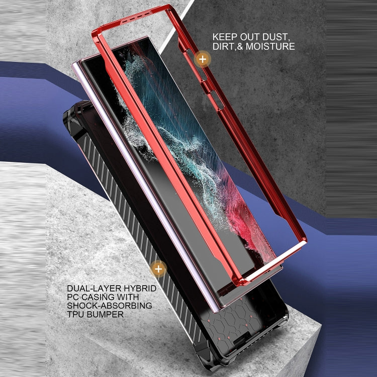 Custodia TPU con clip posteriore per Samsung Galaxy S22