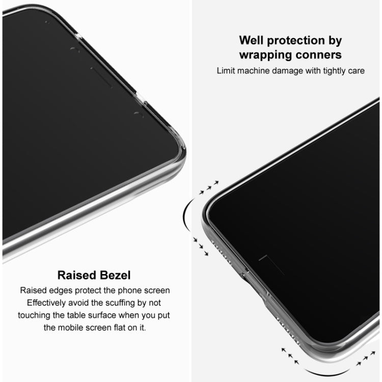 Custodia protettiva per telefono in TPU trasparente antiurto serie IMAK UX-5, For Google Pixel 7a