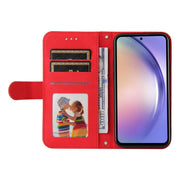Custodia portafoglio in pelle con bottone per Samsung Galaxy M54