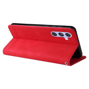 Custodia portafoglio in pelle con bottone per Samsung Galaxy M54