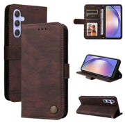 Custodia portafoglio in pelle con bottone per Samsung Galaxy M54