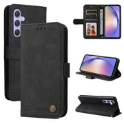 Custodia portafoglio in pelle con bottone per Samsung Galaxy M54