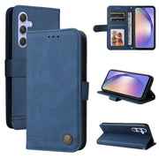 Custodia portafoglio in pelle con bottone per Samsung Galaxy M54