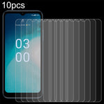 Pellicola in vetro temperato 10 pezzi 0,26 mm 9H 2,5D, For Nokia C50 5G, For Nokia C210, For Nokia G310, For Nokia G42, For Nokia C300, For Nokia C110