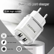 Caricatore da viaggio a doppia porta USB Yesido YC-26, YC-26
