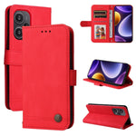 Custodia portafoglio in pelle con bottone per Xiaomi Redmi K60 Ul