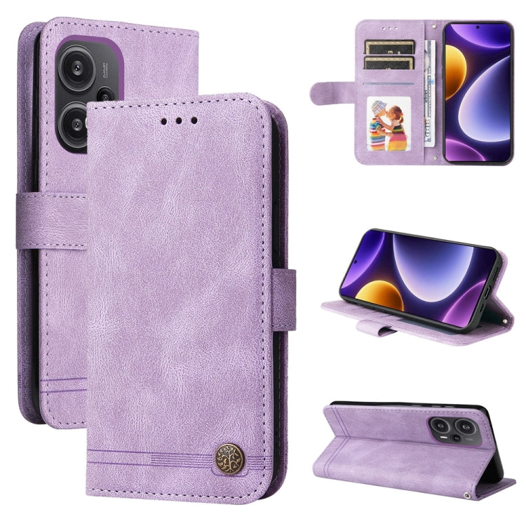 Custodia portafoglio in pelle con bottone per Xiaomi Redmi K60 Ul