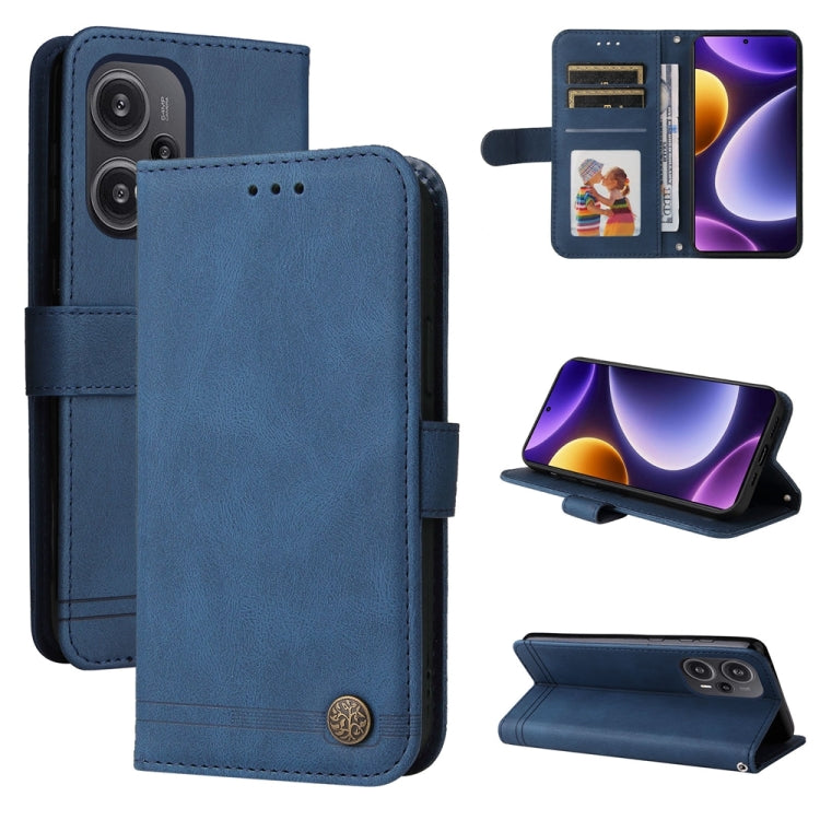 Custodia portafoglio in pelle con bottone per Xiaomi Redmi K60 Ul