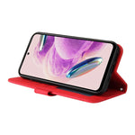 Custodia portafoglio in pelle con bottone metallo per Xiaomi Redm