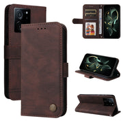 Custodia per telefono in pelle con bottone in metallo con albero della vita Skin Feel, For Xiaomi 13T / Redmi K60 Ultra, For Xiaomi Redmi K70 / K70 Pro, For Xiaomi Redmi Poco F5, For Xiaomi Redmi K60 / K60 Pro
