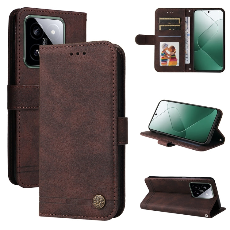Custodia portafoglio in pelle per Xiaomi 14 Ultra