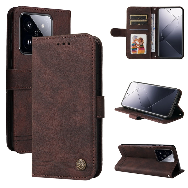 Custodia portafoglio in pelle per Xiaomi 14 Ultra