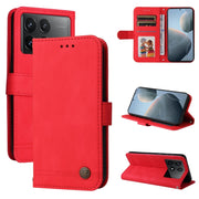 Custodia per telefono in pelle con bottone in metallo con albero della vita Skin Feel, For Xiaomi Redmi K70E, For Xiaomi 14 Ultra, For Xiaomi 14 Pro, For Xiaomi 14