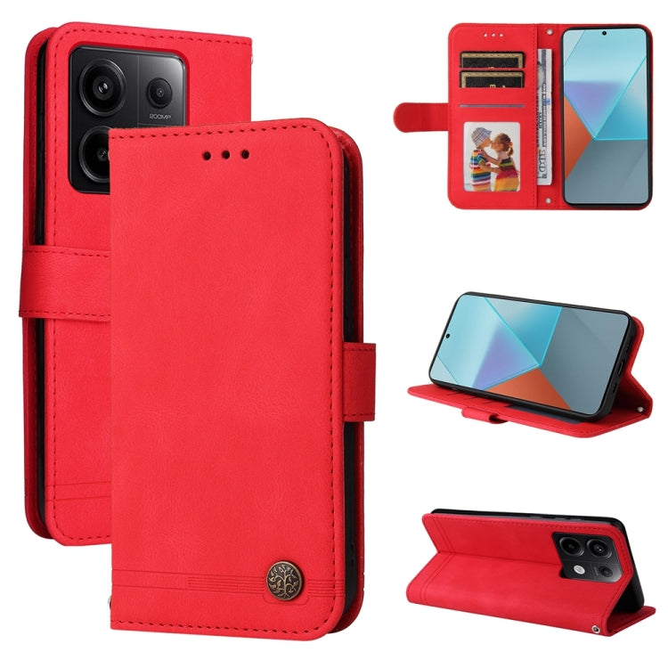 Custodia portafoglio in pelle per Xiaomi Redmi Note 13