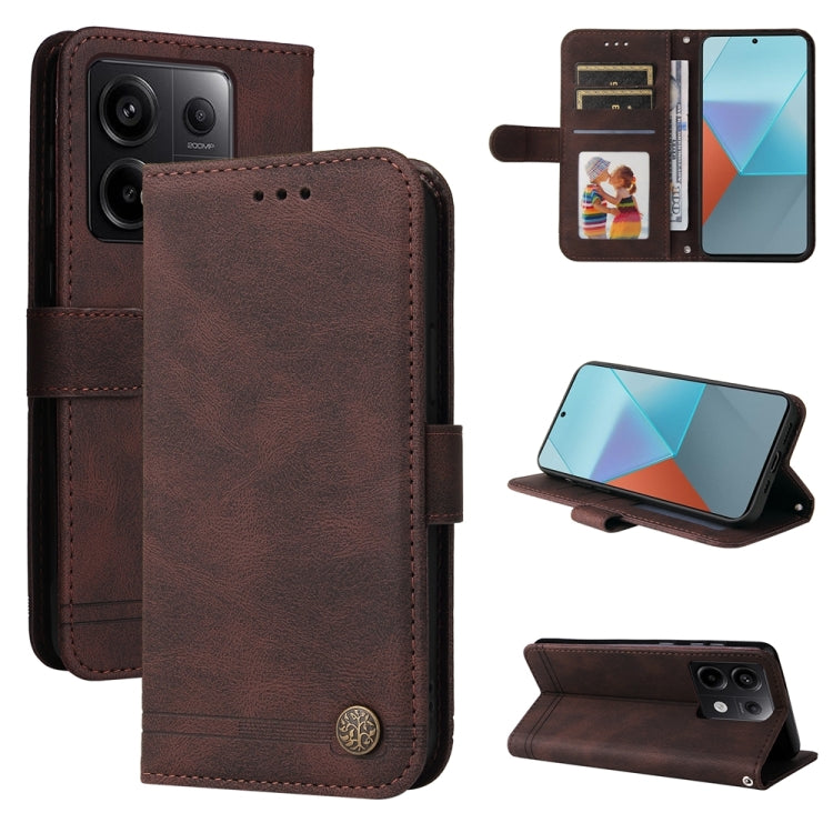 Custodia portafoglio in pelle per Xiaomi Redmi Note 13