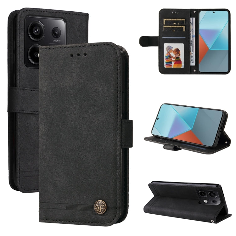 Custodia portafoglio in pelle per Xiaomi Redmi Note 13