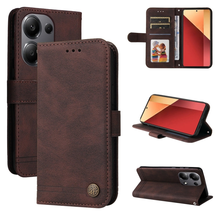 Custodia portafoglio in pelle per Xiaomi Poco F6