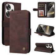 Custodia per telefono in pelle con bottone in metallo con albero della vita Skin Feel, For Xiaomi Poco F6, For Xiaomi Redmi A3, For Xiaomi Redmi Note13 Pro 4G Global/Poco M6 Pro 4G, For Xiaomi Redmi Note13 4G