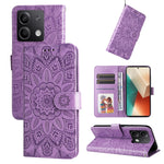 Custodia per telefono in pelle di girasole goffrata, For Xiaomi 14 Ultra, For Xiaomi 14 Pro, For Xiaomi 14, For Xiaomi Redmi Note13 5G Global